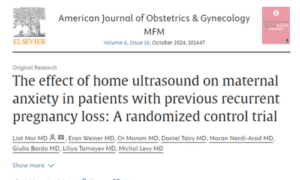 The effect of home ultrasound on maternal anxiety in patients with previous recurrent pregnancy loss: A randomized control trial