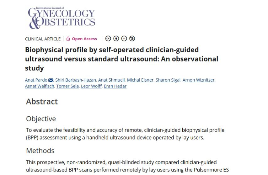 Biophysical profile by self-operated clinician-guided ultrasound versus standard ultrasound: An observational study