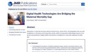 Digital Health Technologies Are Bridging the Maternal Mortality Gap