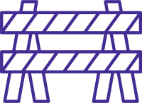 Access barriers icon